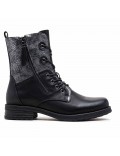 Ankle boot in a mix of materials for autumn and winter