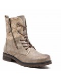 Ankle boot in a mix of materials for autumn and winter