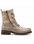Ankle boot in a mix of materials for autumn and winter