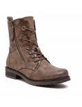 Ankle boot in a mix of materials for autumn and winter