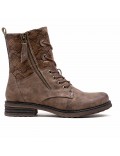 Ankle boot in a mix of materials for autumn and winter