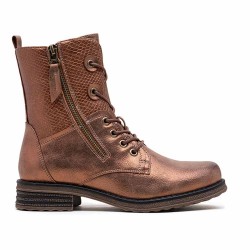 Ankle boot in a mix of materials for autumn and winter