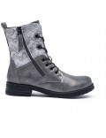 Ankle boot in a mix of materials for autumn and winter