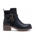 Ankle boot in a mix of materials for autumn and winter