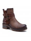 Ankle boot in a mix of materials for autumn and winter