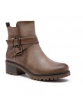 Ankle boot in a mix of materials for autumn and winter