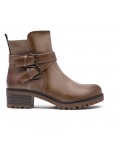 Ankle boot in a mix of materials for autumn and winter