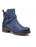 Ankle boot in a mix of materials for autumn and winter