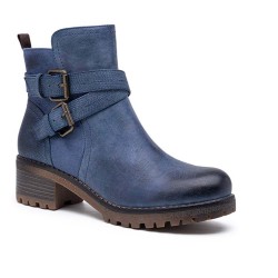 Ankle boot in a mix of materials for autumn and winter