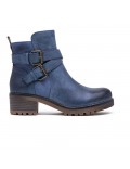 Ankle boot in a mix of materials for autumn and winter