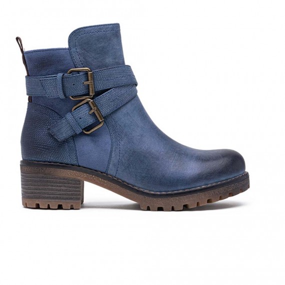 Ankle boot in a mix of materials for autumn and winter
