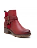 Ankle boot in a mix of materials for autumn and winter