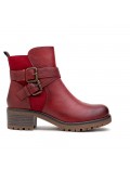Ankle boot in a mix of materials for autumn and winter