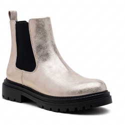 Ankle boot in a mix of materials for autumn and winter