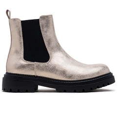 Ankle boot in a mix of materials for autumn and winter