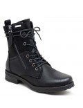 Ankle boot in a mix of materials for autumn and winter