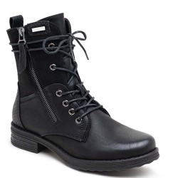 Ankle boot in a mix of materials for autumn and winter