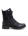 Ankle boot in a mix of materials for autumn and winter