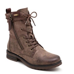 Ankle boot in a mix of materials for autumn and winter