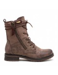 Ankle boot in a mix of materials for autumn and winter