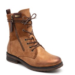 Ankle boot in a mix of materials for autumn and winter