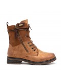 Ankle boot in a mix of materials for autumn and winter