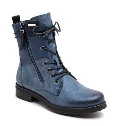 Ankle boot in a mix of materials for autumn and winter