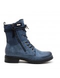 Ankle boot in a mix of materials for autumn and winter