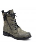 Ankle boot in a mix of materials for autumn and winter