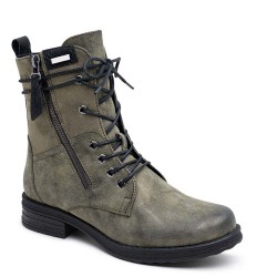 Ankle boot in a mix of materials for autumn and winter