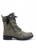 Ankle boot in a mix of materials for autumn and winter