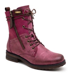 Ankle boot in a mix of materials for autumn and winter