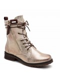 Ankle boot in a mix of materials for autumn and winter