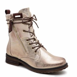 Ankle boot in a mix of materials for autumn and winter