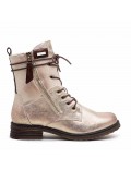 Ankle boot in a mix of materials for autumn and winter