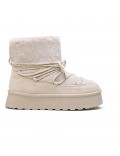Ankle boot in a mix of materials for autumn and winter