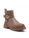 Bottine en simili cuir