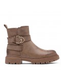 Bottine en simili cuir