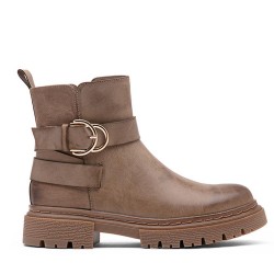 Bottine en simili cuir