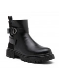 Bottine en simili cuir