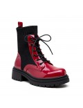 Ankle boot in a mix of materials for autumn and winter