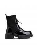Ankle boot in a mix of materials for autumn and winter