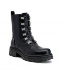 Ankle boot in a mix of materials for autumn and winter