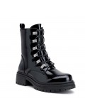 Ankle boot in a mix of materials for autumn and winter