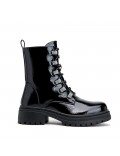 Ankle boot in a mix of materials for autumn and winter