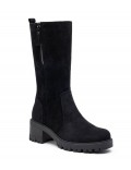 Ankle boot in a mix of materials for autumn and winter