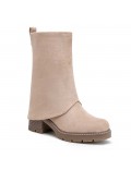 Botte en simili daim