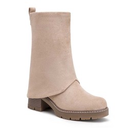 Botte en simili daim