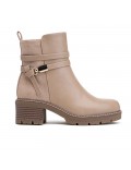 Ankle boot in a mix of materials for autumn and winter