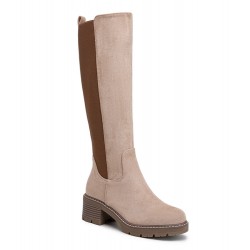 Botte en simili daim